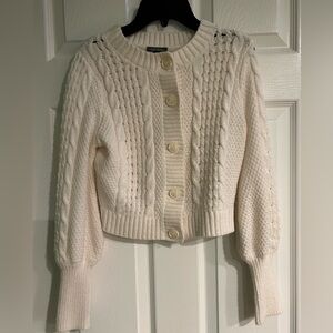 Wild Fable Cream Cropped Cardigan Sweater Women’s Size SX/S